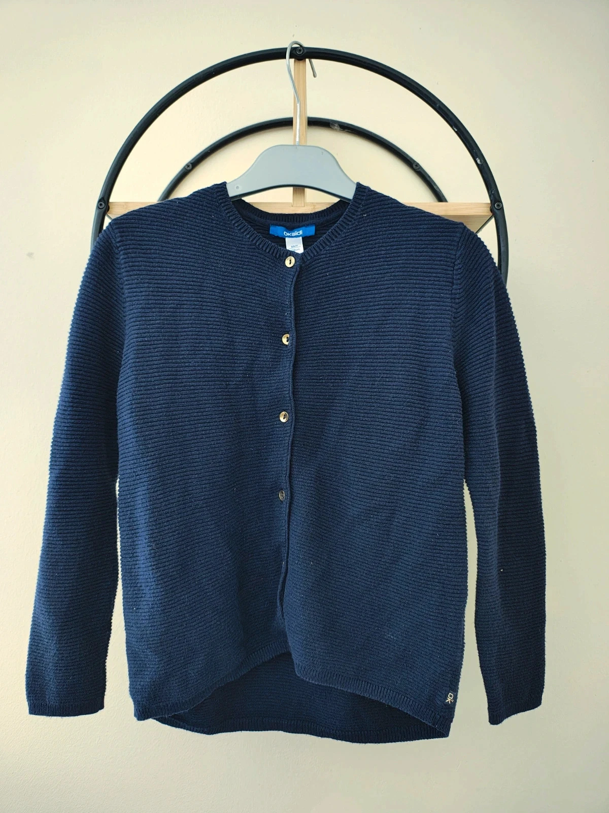 8 ans gilet bleu Okaïdi